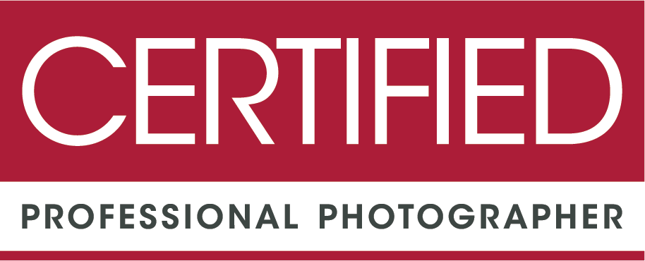 Logo for Certified Professional Photographer, representing photography expertise and trust.